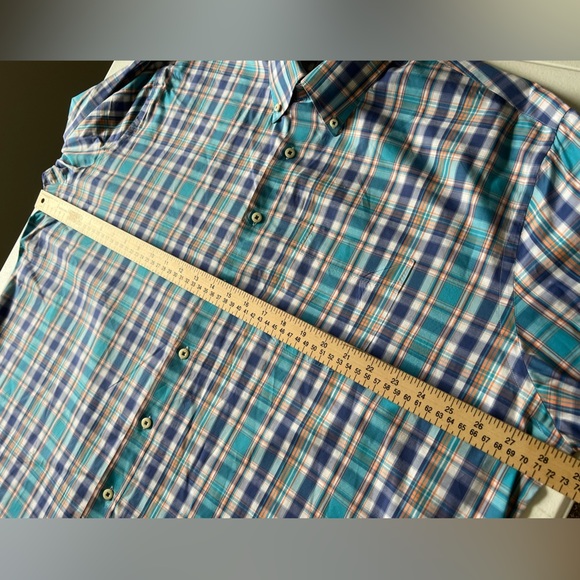 Peter Millar Long Sleeve Checked Button-Down Collar Shirt XL - Picture 3 of 5